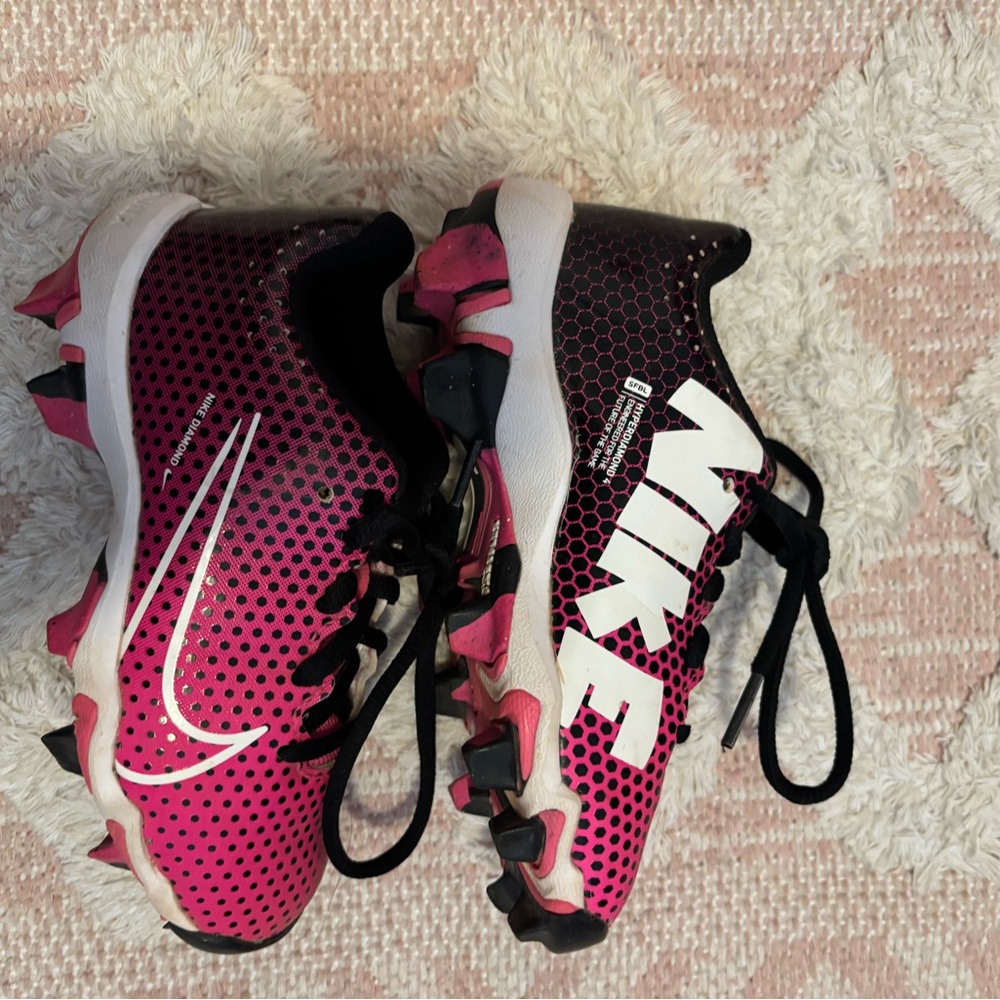 Nike Pink and Black Soccer Cleats
